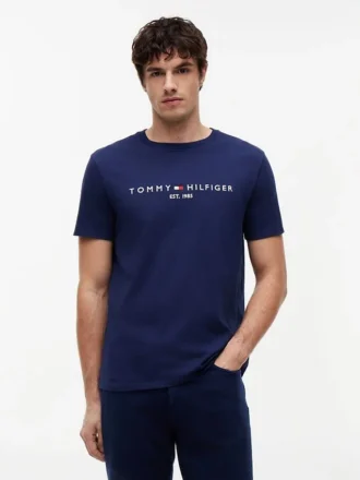 T-skjorte med brodert Tommy-logo