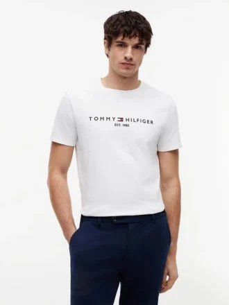 T-skjorte med brodert Tommy-logo