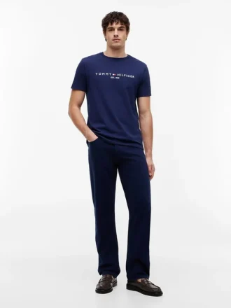 T-skjorte med brodert Tommy-logo