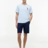 T-skjorte med fargeblokker og monogramlogo