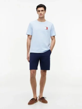 T-skjorte med fargeblokker og monogramlogo
