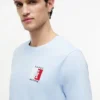 T-skjorte med fargeblokker og monogramlogo