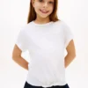 T-skjorte med Hilfiger-logo og snøring foran for barn