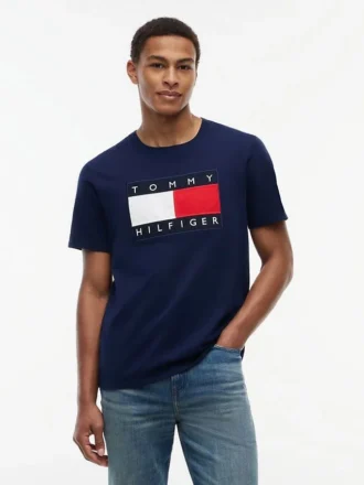 T-skjorte med stort flagglogo