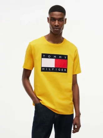 T-skjorte med stort flagglogo