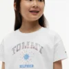T-skjorte med Tommy-logo og rhinestones for barn