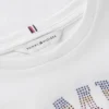 T-skjorte med Tommy-logo og rhinestones for barn