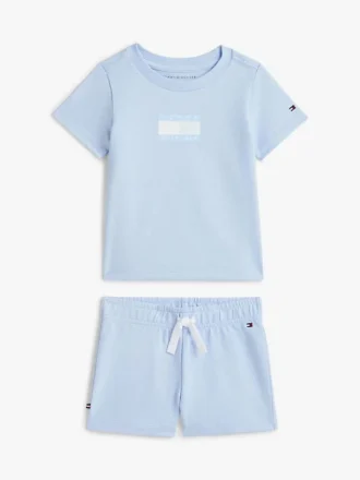 T-skjorte- og shortsett med flagglogo for babyer