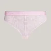 Tanga med logo og blonder
