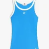 Tank-top med ribbestrikket monogram