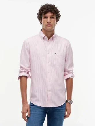 TH Performance Striped Oxford-skjorte