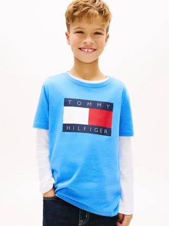 Tommy Flag Logo T-skjorte for barn