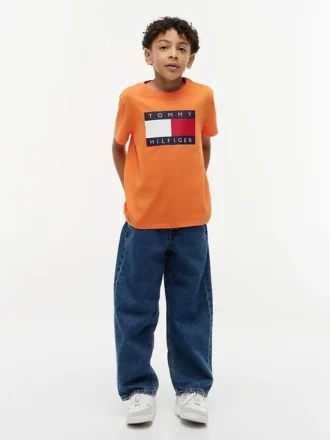 Tommy Flag Logo T-skjorte for barn