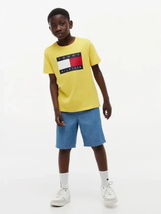Tommy Flag Logo T-skjorte for barn