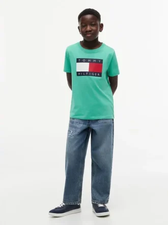 Tommy Flag Logo T-skjorte for barn