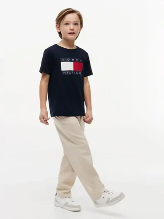 Tommy Flag Logo T-skjorte for barn