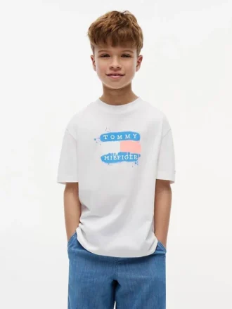 Tommy Graffiti Logo T-skjorte for barn