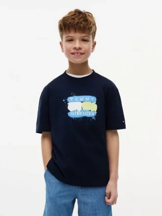 Tommy Graffiti Logo T-skjorte for barn