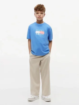 Tommy Graffiti Logo T-skjorte for barn