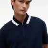 Tommy Jeans avslappet polo med kvart glidelås