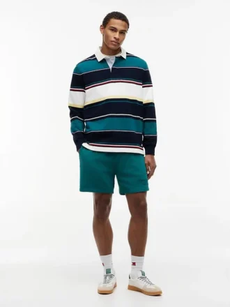 Tommy Jeans avslappet stripet rugby-polo