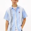 Tommy Jeans avslappet stripete dobby-skjorte