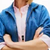 Tommy Jeans Chambray-jakke med glidelås