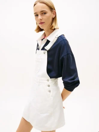 Tommy Jeans Denim Overall Mini Dress