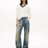 Tommy Jeans genser med avslappet passform og V-hals