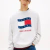 Tommy Jeans-genser med bølget flagglogo
