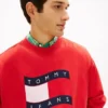 Tommy Jeans-genser med bølget flagglogo