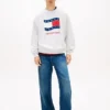 Tommy Jeans-genser med bølget flagglogo