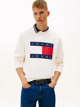 Tommy Jeans-genser med stort flagglogo