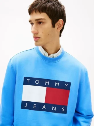 Tommy Jeans-genser med stort flagglogo