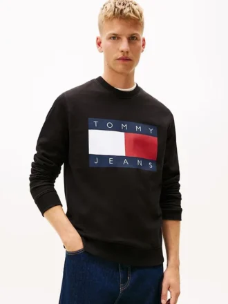 Tommy Jeans-genser med stort flagglogo