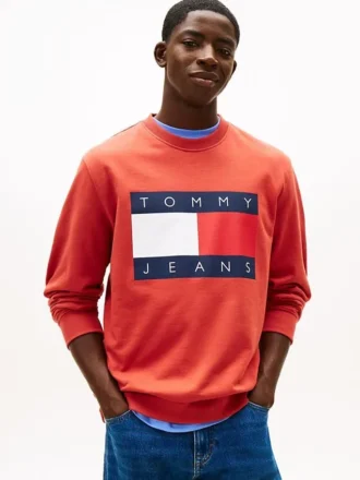Tommy Jeans-genser med stort flagglogo