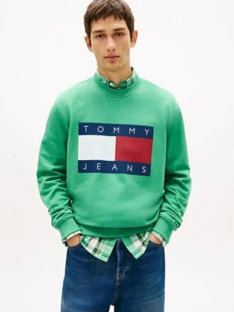 Tommy Jeans-genser med stort flagglogo