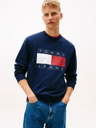Tommy Jeans-genser med stort flagglogo