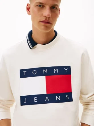 Tommy Jeans-genser med stort flagglogo