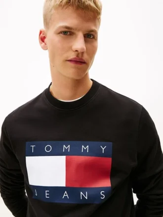 Tommy Jeans-genser med stort flagglogo