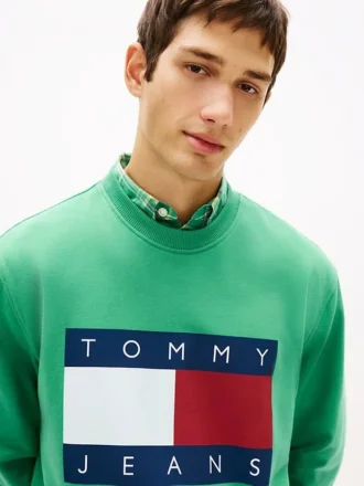 Tommy Jeans-genser med stort flagglogo