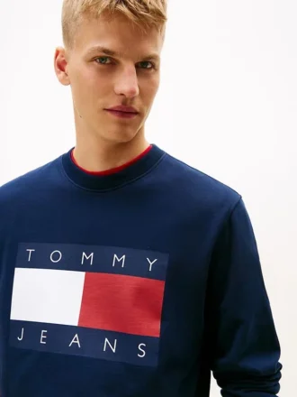 Tommy Jeans-genser med stort flagglogo