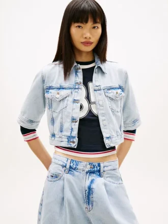 Tommy Jeans kortærmet denimjakke