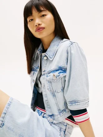 Tommy Jeans kortærmet denimjakke