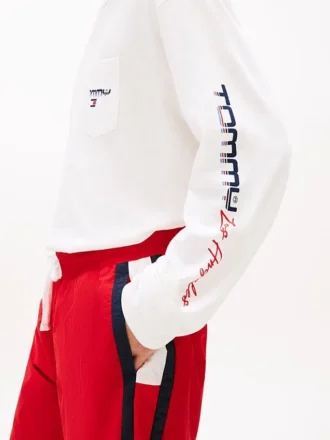 Tommy Jeans langermet LA Logo T-skjorte