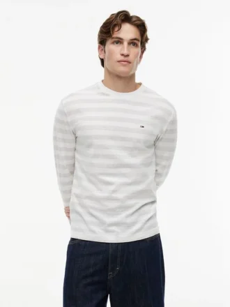 Tommy Jeans langermet stripete T-skjorte