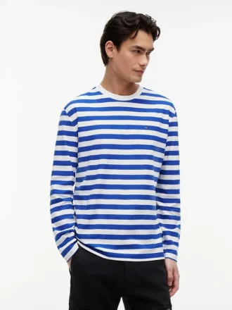 Tommy Jeans langermet stripete T-skjorte