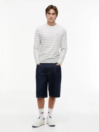 Tommy Jeans langermet stripete T-skjorte
