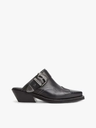Tommy Jeans Leather Western Mule