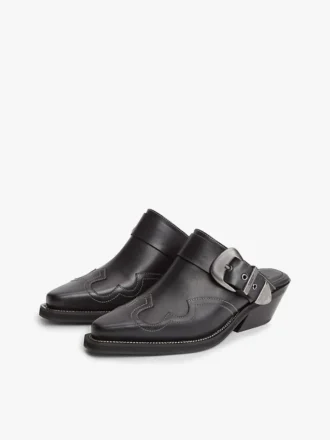 Tommy Jeans Leather Western Mule